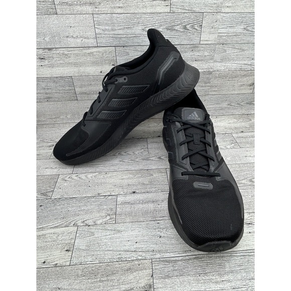 Adidas Runfalcon 2.0 Shoes Mens Size 12 Black Mesh Athletic Sneakers G58096 - Picture 1 of 13